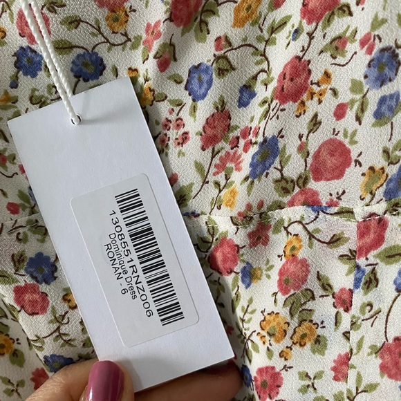 Reformation Dominique high slit midi dress in Ronan floral print - sz 6 - Picture 5 of 6